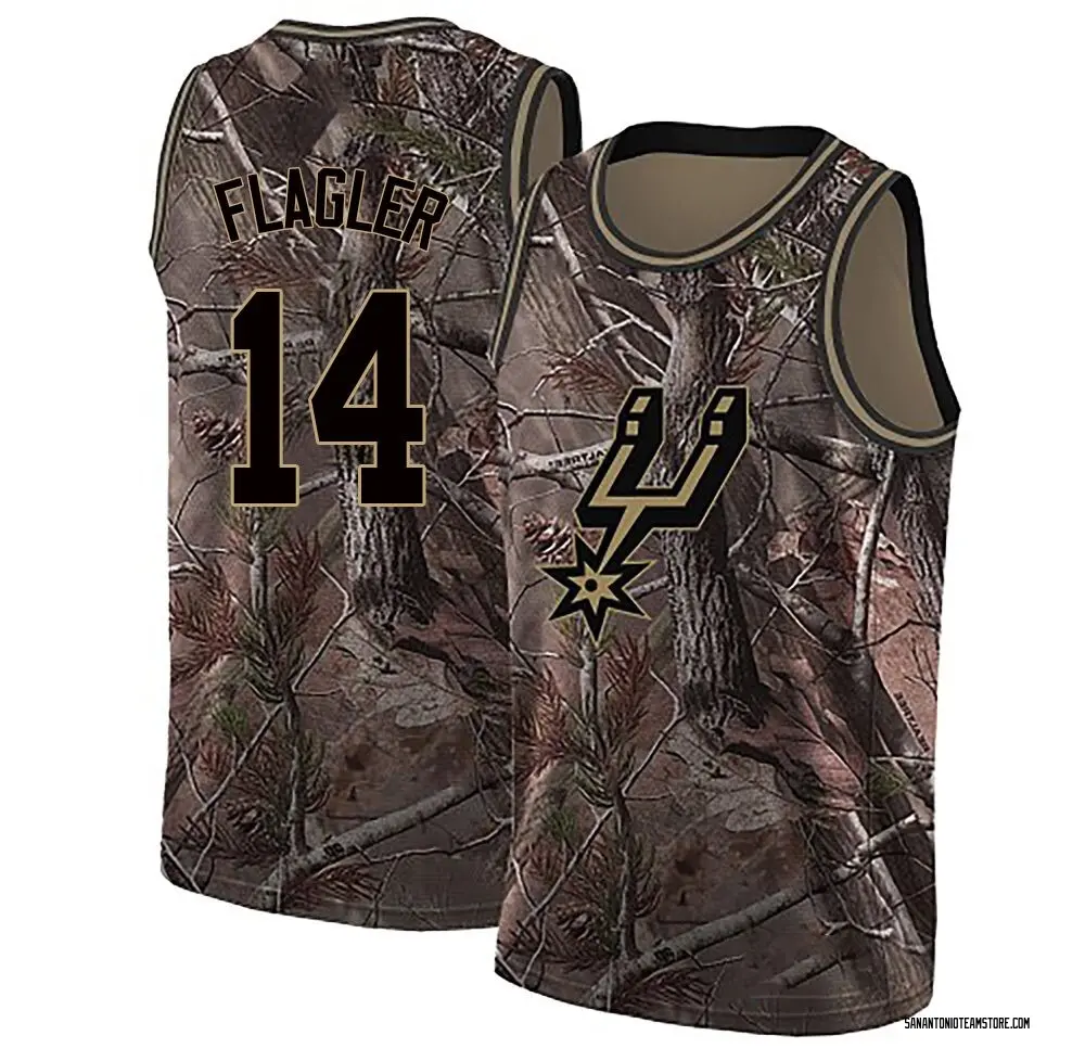 Men's Adam Flagler San Antonio Spurs Camo Realtree Collection Jersey - Swingman