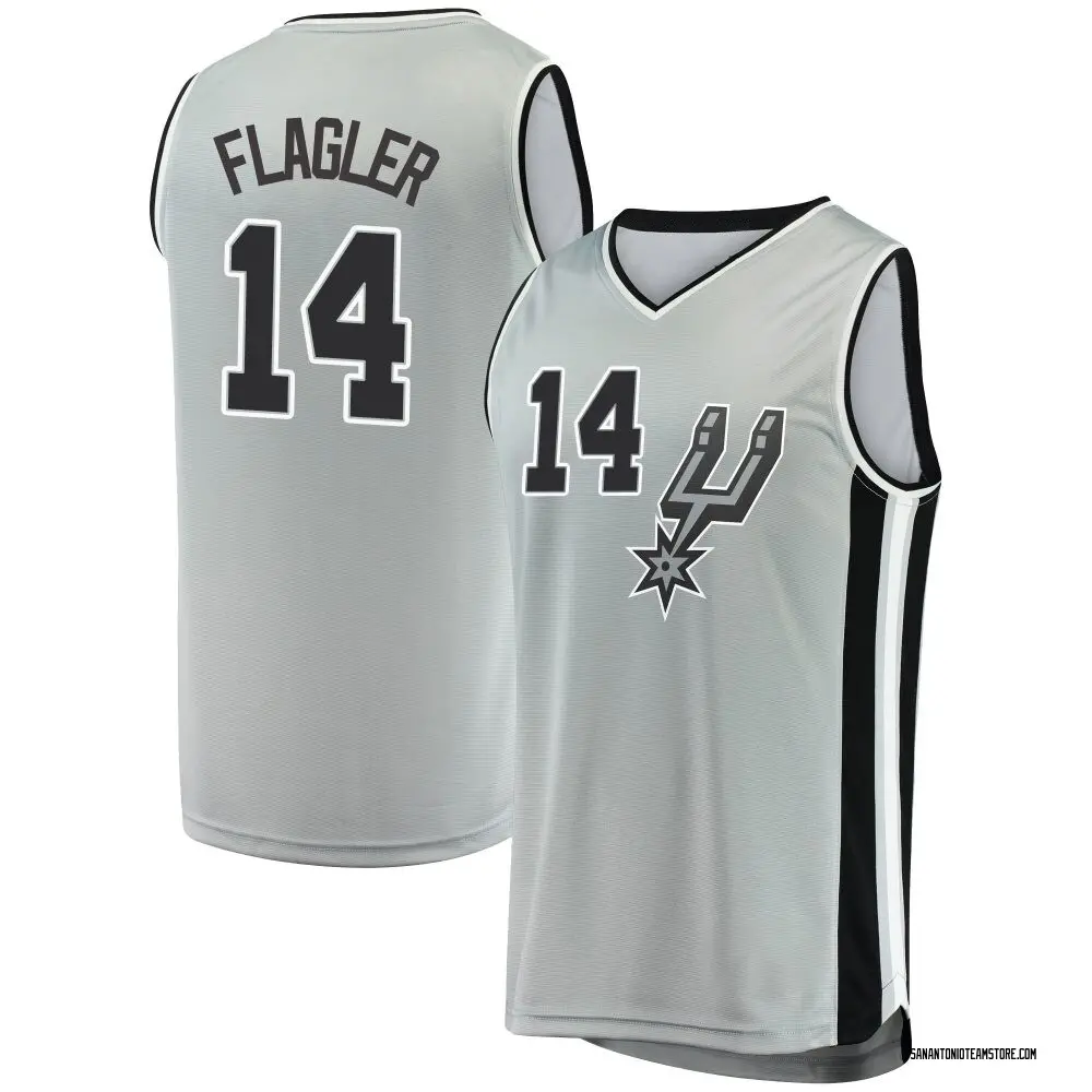Men's Adam Flagler San Antonio Spurs Silver Jersey - Statement Edition - Fast Break