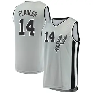 Men's Adam Flagler San Antonio Spurs Silver Jersey - Statement Edition - Fast Break