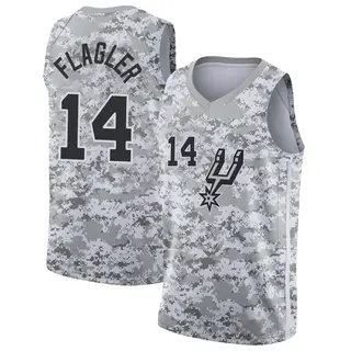 Men's Adam Flagler San Antonio Spurs White 2018/19 Jersey - Earned Edition - Swingman