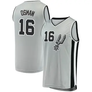 Men's Cedi Osman San Antonio Spurs Silver Jersey - Statement Edition - Fast Break