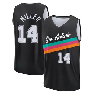 Men's Emanuel Miller San Antonio Spurs Black 2025/26 City Edition Jersey - Fast Break