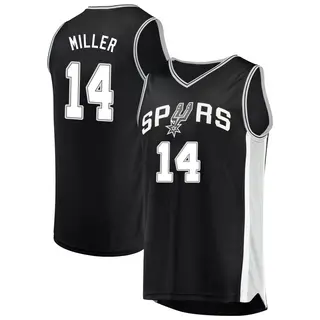 Men's Emanuel Miller San Antonio Spurs Black Jersey - Icon Edition - Fast Break