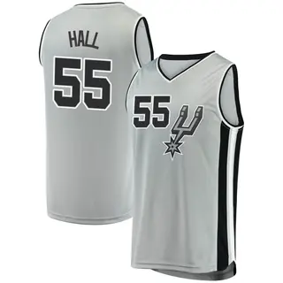Men's Jordan Hall San Antonio Spurs Silver Jersey - Statement Edition - Fast Break