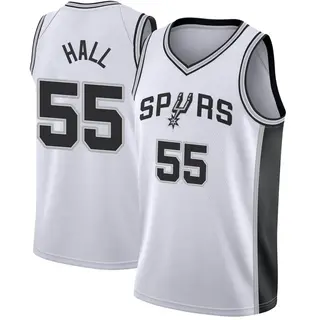 Men's Jordan Hall San Antonio Spurs White Jersey - Association Edition - Fast Break