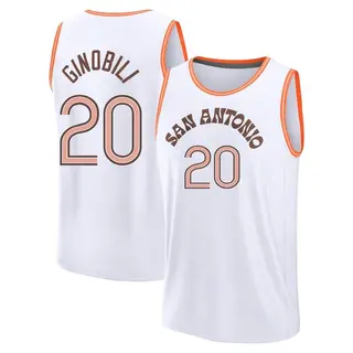 Men's Manu Ginobili San Antonio Spurs White 2023/24 City Edition Jersey - Fast Break