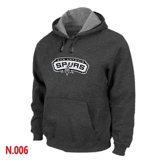 Men's San Antonio Spurs Dark Grey Pullover Hoodie - -