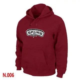 Men's San Antonio Spurs Red Pullover Hoodie - -
