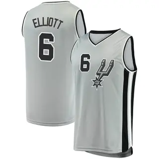 Men's Sean Elliott San Antonio Spurs Silver Jersey - Statement Edition - Fast Break