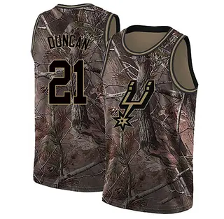 Men's Tim Duncan San Antonio Spurs Camo Realtree Collection Jersey - Swingman