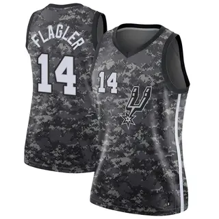 Women's Adam Flagler San Antonio Spurs Black Jersey - City Edition - Swingman
