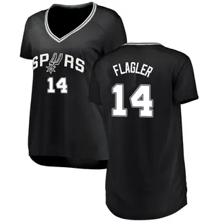 Women's Adam Flagler San Antonio Spurs Black Jersey - Icon Edition - Fast Break