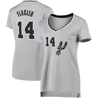 Women's Adam Flagler San Antonio Spurs Silver Jersey - Statement Edition - Fast Break