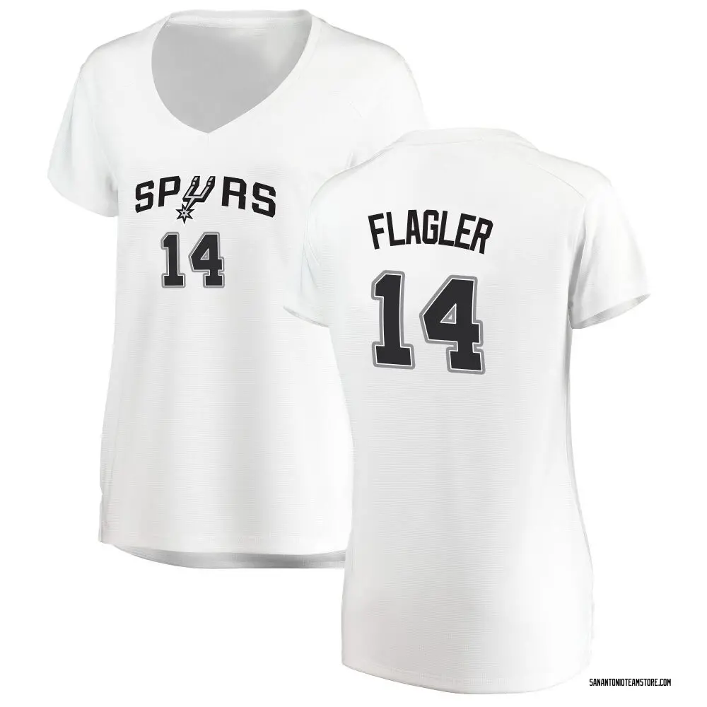 Women's Adam Flagler San Antonio Spurs White Jersey - Association Edition - Fast Break