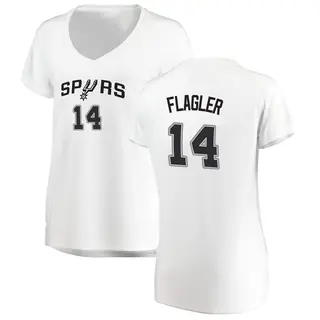 Women's Adam Flagler San Antonio Spurs White Jersey - Association Edition - Fast Break