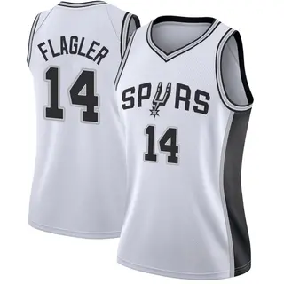 Women's Adam Flagler San Antonio Spurs White Jersey - Association Edition - Swingman