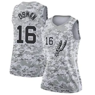 Women's Cedi Osman San Antonio Spurs White 2018/19 Jersey - Earned Edition - Swingman