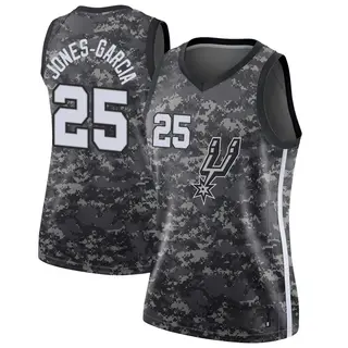 Women's David Jones-Garcia San Antonio Spurs Black Jersey - City Edition - Swingman