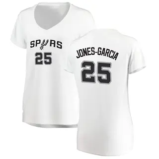 Women's David Jones-Garcia San Antonio Spurs White Jersey - Association Edition - Fast Break