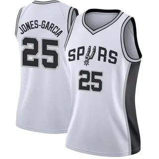 Women's David Jones-Garcia San Antonio Spurs White Jersey - Association Edition - Swingman