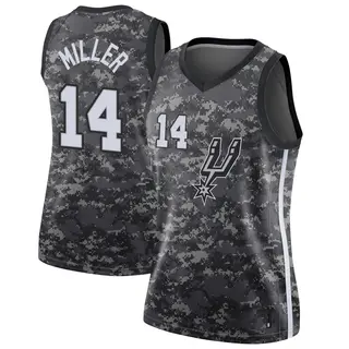 Women's Emanuel Miller San Antonio Spurs Black Jersey - City Edition - Swingman