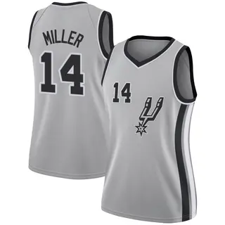 Women's Emanuel Miller San Antonio Spurs Silver Jersey - Statement Edition - Swingman