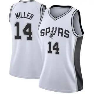 Women's Emanuel Miller San Antonio Spurs White Jersey - Association Edition - Swingman
