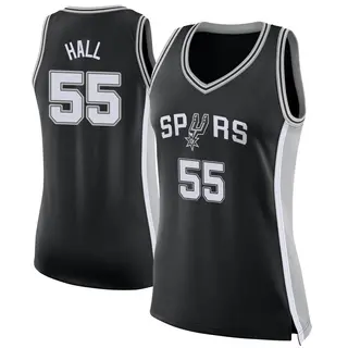 Women's Jordan Hall San Antonio Spurs Black Jersey - Icon Edition - Swingman