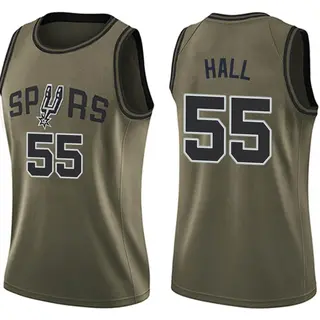 Women's Jordan Hall San Antonio Spurs Green Salute to Service Jersey - Swingman