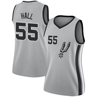 Women's Jordan Hall San Antonio Spurs Silver Jersey - Statement Edition - Swingman