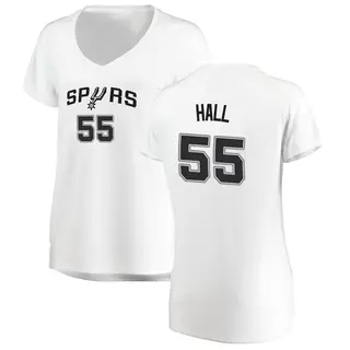 Women's Jordan Hall San Antonio Spurs White Jersey - Association Edition - Fast Break