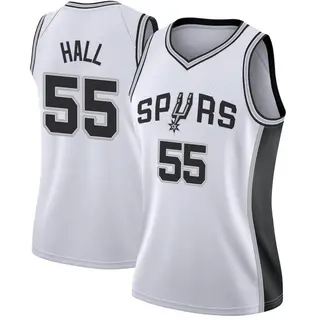Women's Jordan Hall San Antonio Spurs White Jersey - Association Edition - Swingman