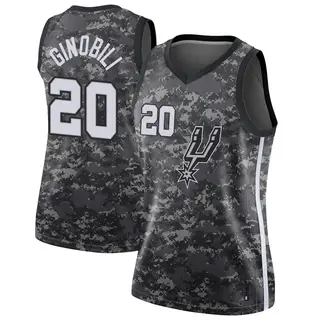 Women's Manu Ginobili San Antonio Spurs Black Jersey - City Edition - Swingman