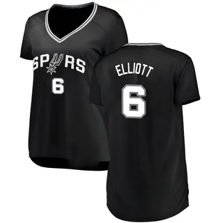 Women's Sean Elliott San Antonio Spurs Black Jersey - Icon Edition - Fast Break