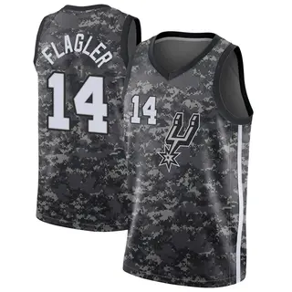 Youth Adam Flagler San Antonio Spurs Black Jersey - City Edition - Swingman