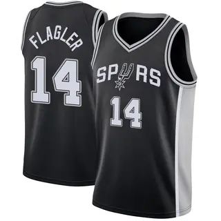 Youth Adam Flagler San Antonio Spurs Black Jersey - Icon Edition - Swingman
