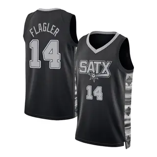 Youth Adam Flagler San Antonio Spurs Black Statement Edition 2022/23 Jersey - Swingman
