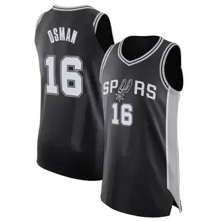 Youth Cedi Osman San Antonio Spurs Black Jersey - Icon Edition - Authentic