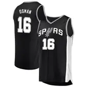 Youth Cedi Osman San Antonio Spurs Black Jersey - Icon Edition - Fast Break