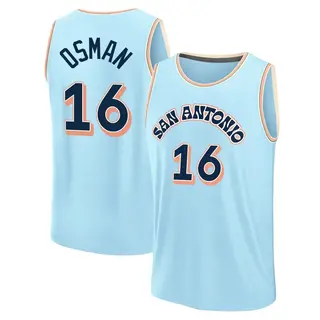 Youth Cedi Osman San Antonio Spurs Light Blue 2024/25 City Edition Jersey - Fast Break