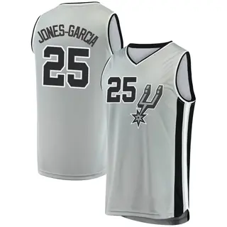 Youth David Jones-Garcia San Antonio Spurs Silver Jersey - Statement Edition - Fast Break