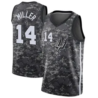 Youth Emanuel Miller San Antonio Spurs Black Jersey - City Edition - Swingman
