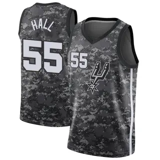 Youth Jordan Hall San Antonio Spurs Black Jersey - City Edition - Swingman