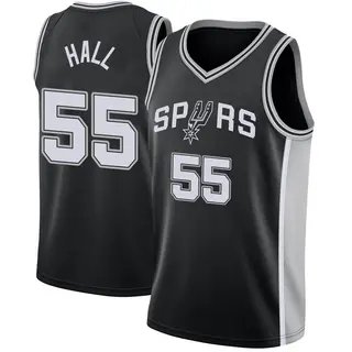 Youth Jordan Hall San Antonio Spurs Black Jersey - Icon Edition - Swingman