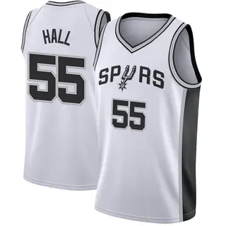 Youth Jordan Hall San Antonio Spurs White Jersey - Association Edition - Swingman