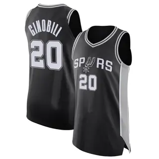 Youth Manu Ginobili San Antonio Spurs Black Jersey - Icon Edition - Authentic