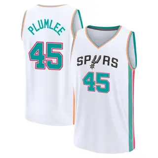 Youth Mason Plumlee San Antonio Spurs White 2021/22 Replica City Edition Jersey - Fast Break