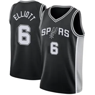 Youth Sean Elliott San Antonio Spurs Black Jersey - Icon Edition - Swingman