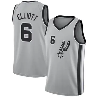 Youth Sean Elliott San Antonio Spurs Silver Jersey - Statement Edition - Swingman