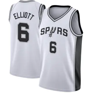 Youth Sean Elliott San Antonio Spurs White Jersey - Association Edition - Swingman